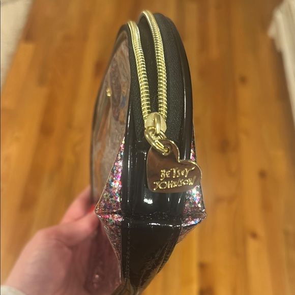 Betsey Johnson Glitter Cosmetic Case - Picture 2 of 5